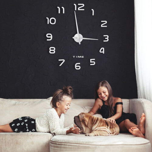 Wanduhr DIY mit 3D-Zahlen 2