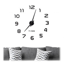 Wanduhr DIY mit 3D-Zahlen
