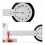 Wanduhr DIY mit 3D-Zahlen 6