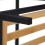 Floor standing shelf in bamboo and metal 8