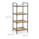 Floor standing shelf in bamboo and metal 4