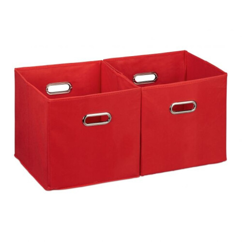 Stoff-Aufbewahrungsbox 2er-Set