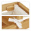 Bathroom shelf with bamboo laundry basket 8