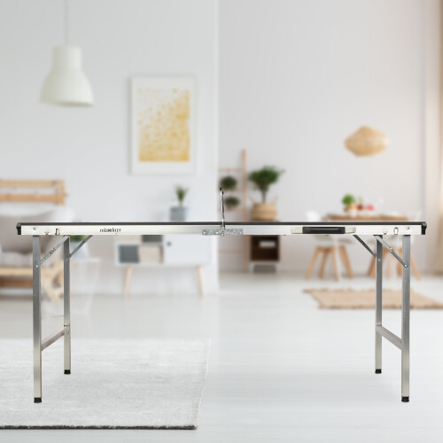 Folding table tennis table with accessories 1