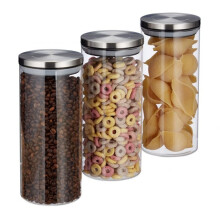 3 potes de armazenamento 1300 ml