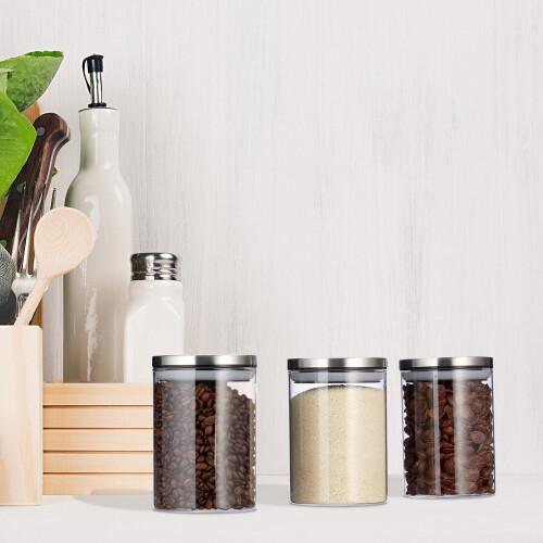 3er-Pack 600 ml Gläser mit Deckel 2
