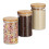 3 potes de armazenamento 800 ml 1