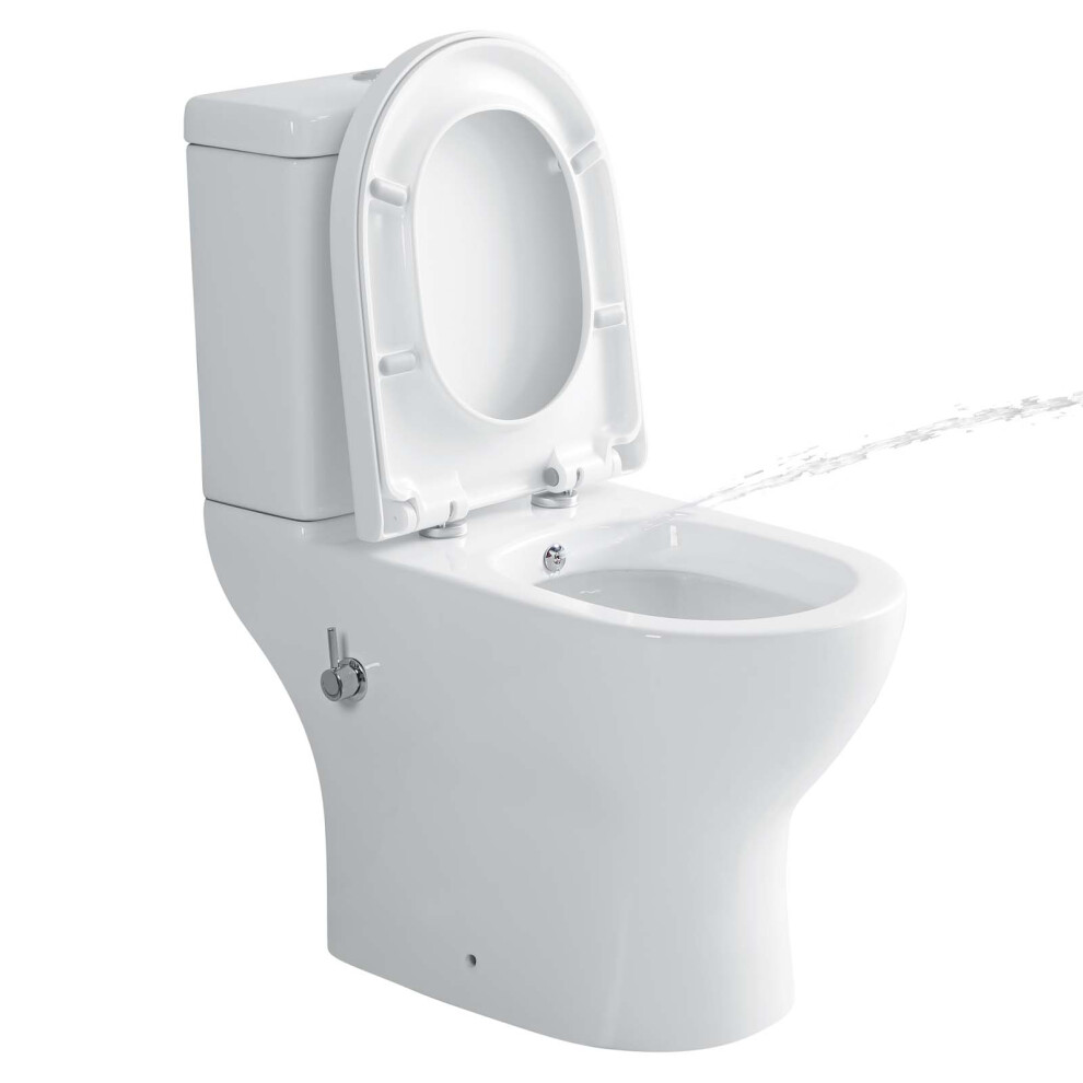 Close Coupled Toilet with Bidet Integrated Combined Bidet Toilet Round