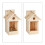Vogelhaus aus Holz mit Spitzdach 6