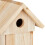 Vogelhaus aus Holz mit Spitzdach 8