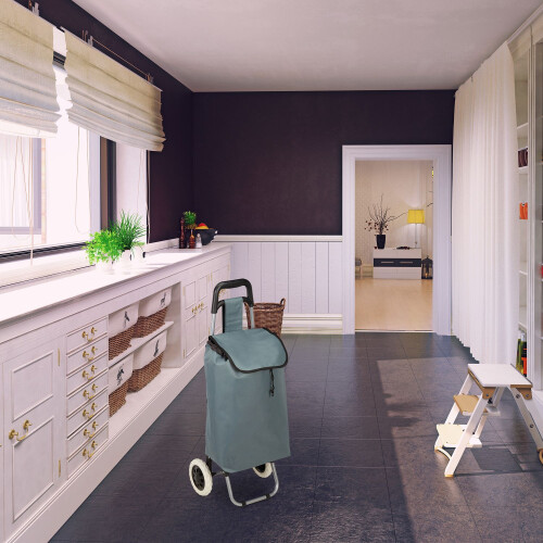 Zusammenklappbarer Einkaufswagen 1