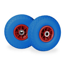 Schubkarrenräder PU-Gummi, 2 Stk.