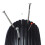 Wheelbarrow wheel made of solid rubber with axle 8