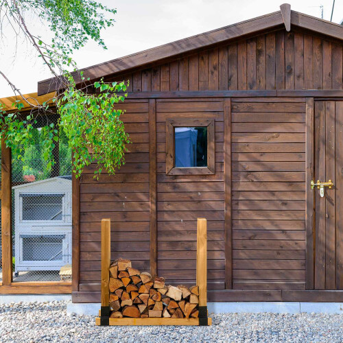 Stapelbare Stützen aus Holz 2er Set 1