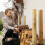 Stapelbare Stützen aus Holz 2er Set 3