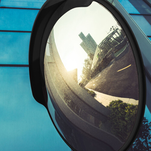 Exit mirror 60 cm black 2