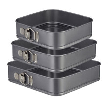 Quadratische Backformen 3er-Set