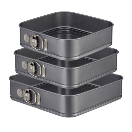 Quadratische Backformen 3er-Set