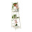 Weiße Treppe mit Holzblumen 1