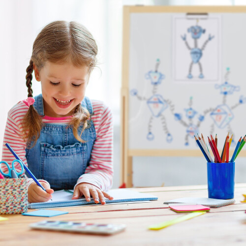 Drawing easel for children with whiteboard 2