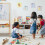 Drawing easel for children with whiteboard 2