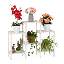 Blumenständer Holz weiß