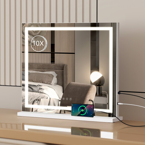 ELECWISH (58x45cm) LED Lighted Hollywood Mirror Vanity Make up Mirror 2