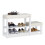 Bank mit Schuhablage und Hocker 1