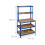 Lagerregal mit Werkbank blau 4