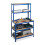 Lagerregal mit Werkbank blau 1