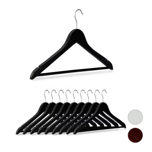 Cintres en bois, lot de 10
