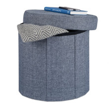 Hocker mit Stauraum Größe M rund