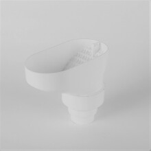 Downpipe Gutter Leaf Catcher - White