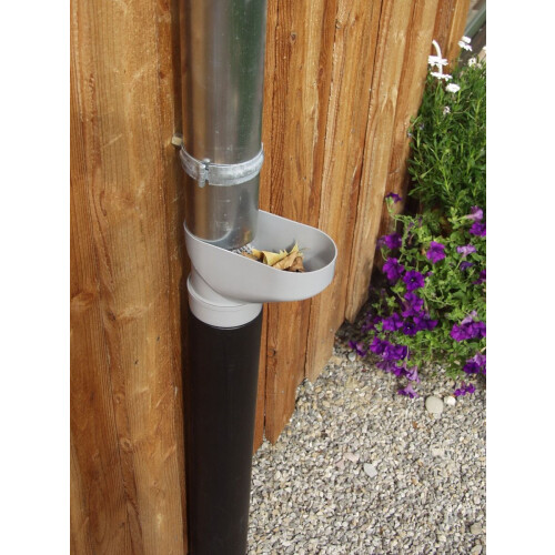 Downpipe Gutter Leaf Catcher - Grey 2