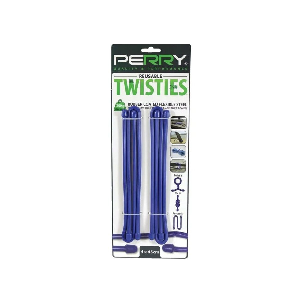 Reusable Twisties (Twist Ties) - 4 Piece Set (4 X 450Mm) 5023353166136