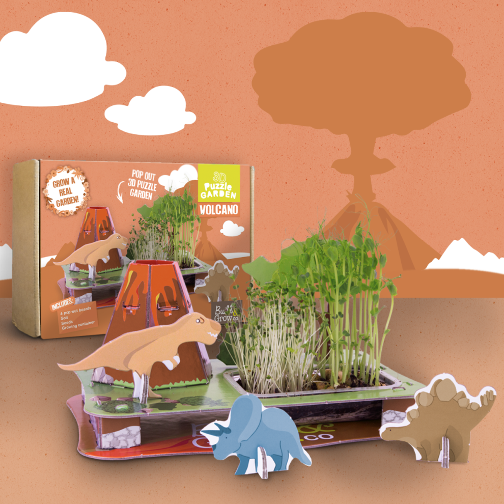 Interactive 3D Puzzle Garden - Volcano - Eco Puzzle-image-OPC-PFCR6SW-NEW