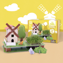 Interactive 3D Puzzle Garden - Windmill - Eco Puzzle