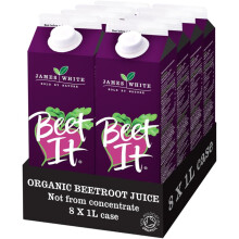 Beet It Organic Beetroot Juice (1 Litre x 8) Picked and Pressed