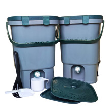 15L Double Bokashi Compost Bin Kit and Accessories