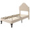 (90*190cm) Upholstered Bed with Slatted Frame and Headboard 6