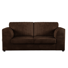 (Chocolate, 3 Seater) Luxor Fullback Cord Sofa Range