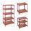 Lagerregal 180x90x60 rot 6