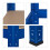 Lagerregal 180x90x60 blau 8
