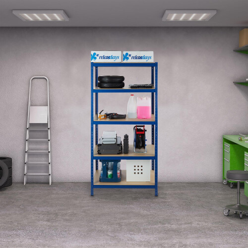 Lagerregal 180x90x60 blau 1