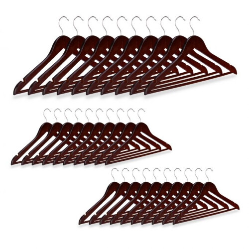 Kleiderbügel Holz 30er Set
