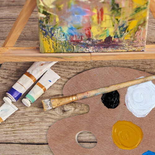 Mischpalette aus Holz 1