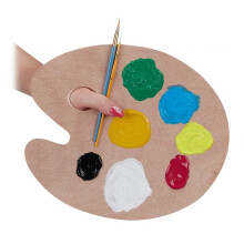 Mischpalette aus Holz