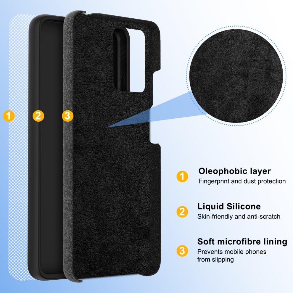 motorola-g04---e14--black--for-motorola-g04---moto-e14-liquid-silicone-shockproof-phone-case