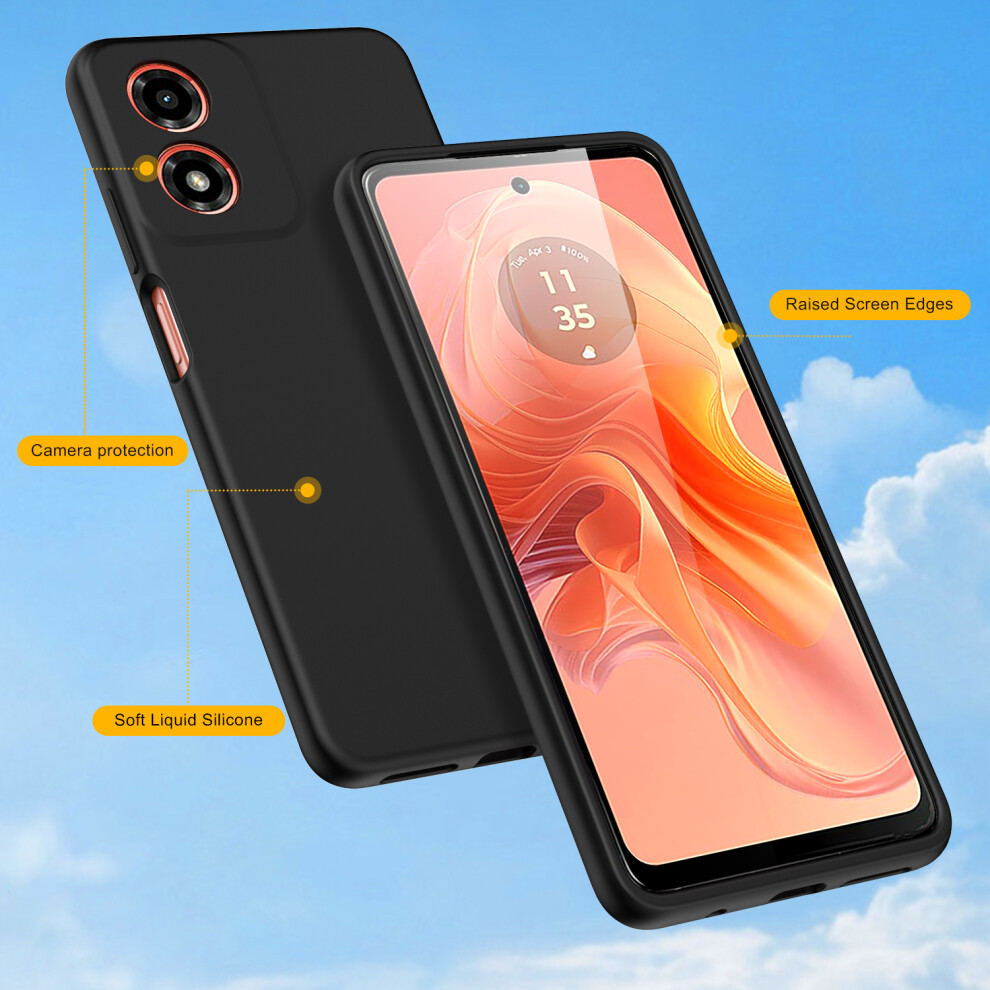 motorola-g04---e14--black--for-motorola-g04---moto-e14-liquid-silicone-shockproof-phone-case