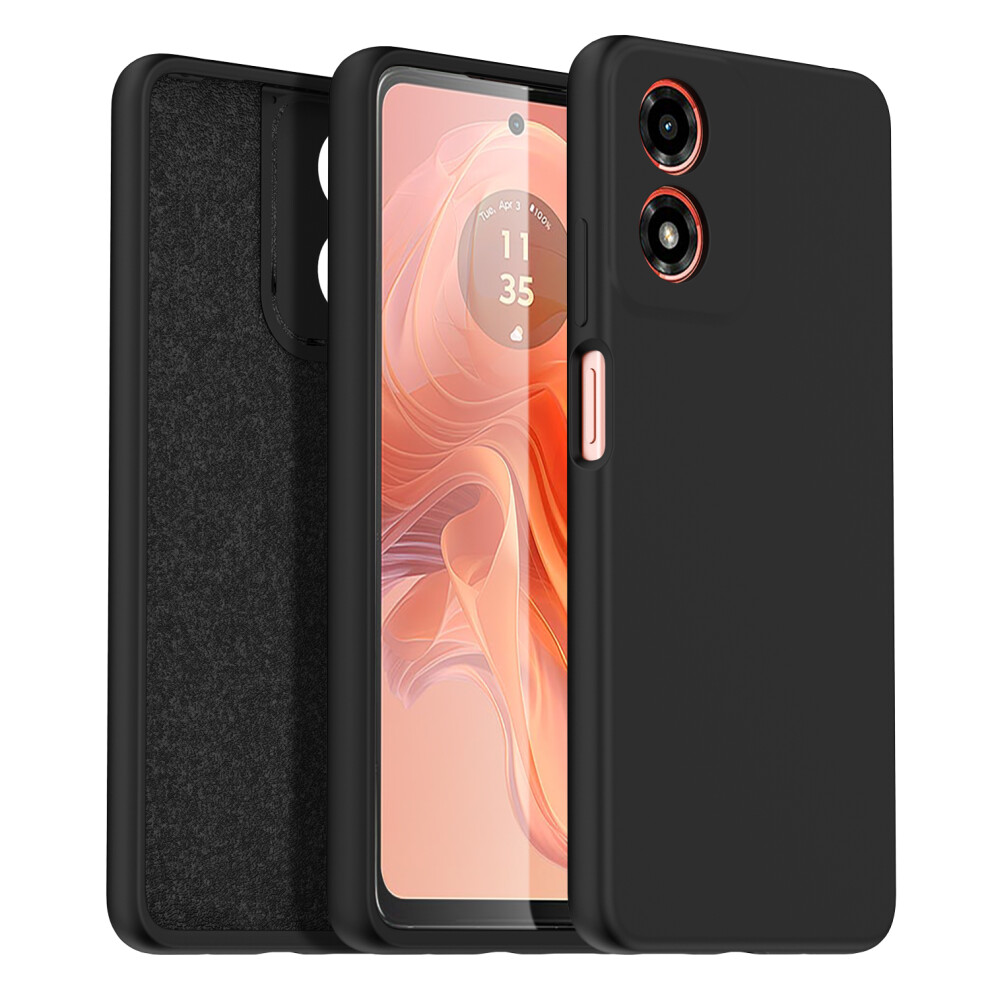 motorola-g04---e14--black--for-motorola-g04---moto-e14-liquid-silicone-shockproof-phone-case